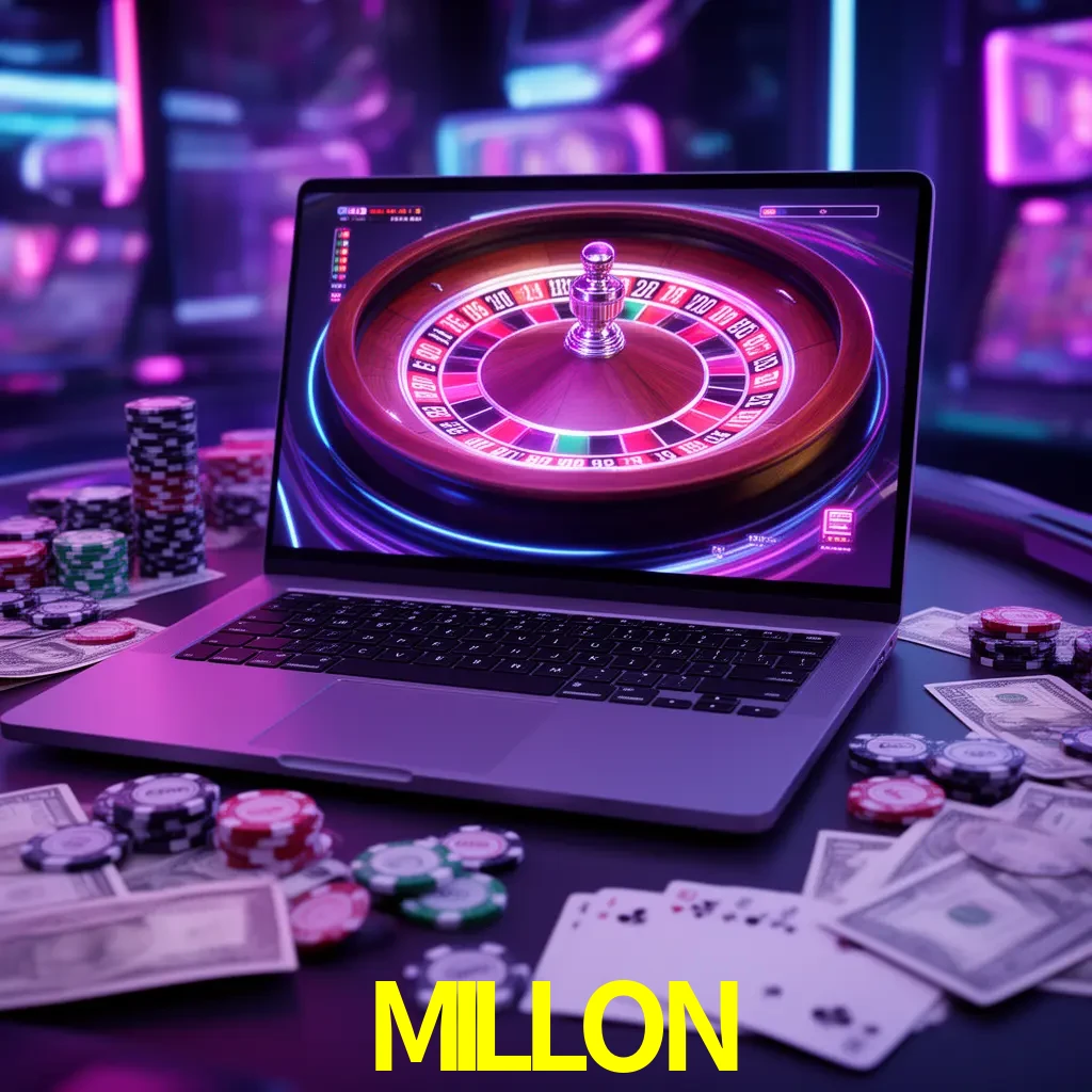 Centro móvil MILLON con casino, cajero, bonos, app y acceso de cuenta para México